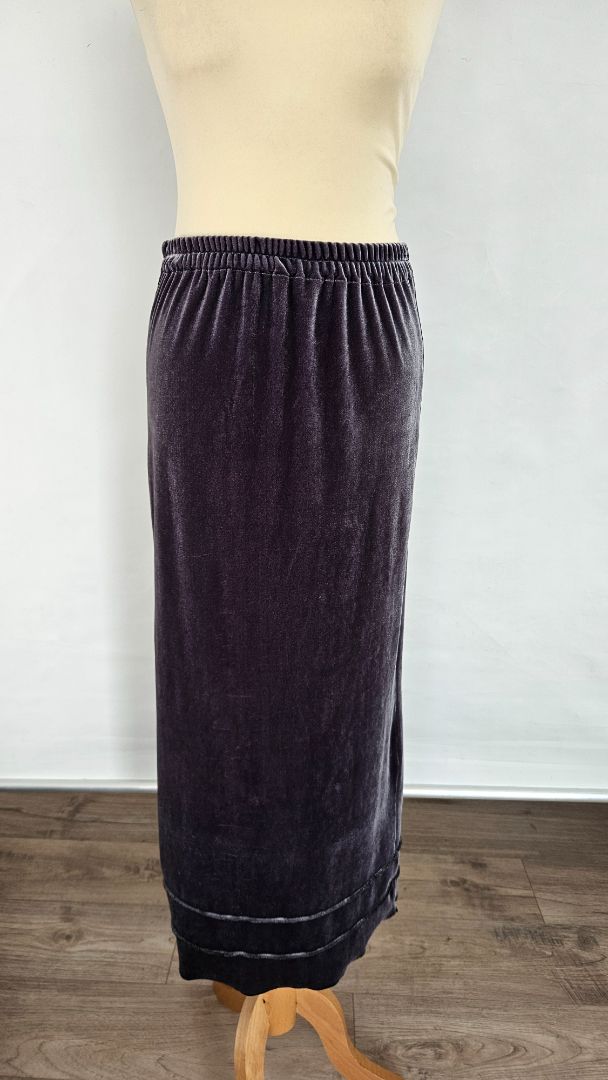 Long skirt royal velvet, M, María Lovísa Iceland Design