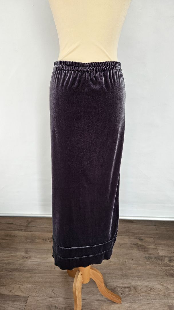 Long skirt royal velvet, M, María Lovísa Iceland Design