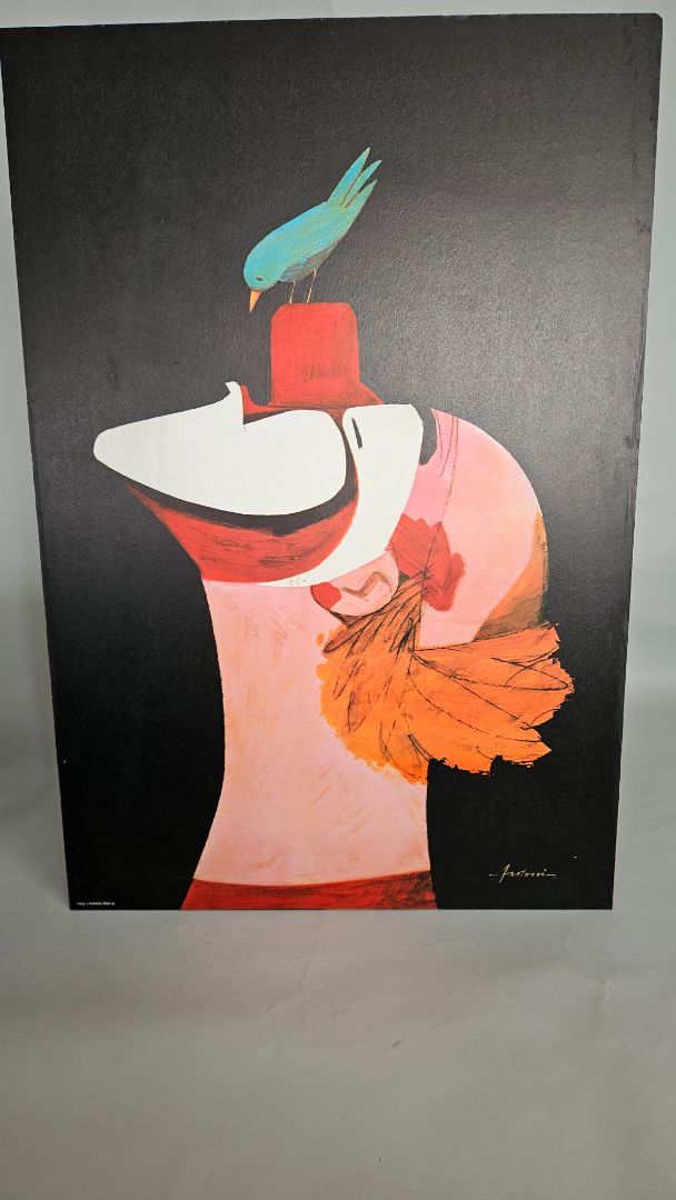 Charlie Rivel clown poster on album (ca. 1980), Ib Antoni