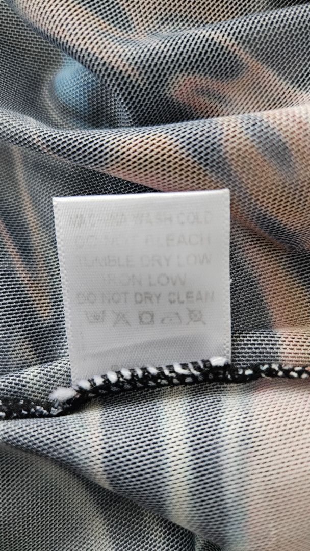 Stuttur gegnsær kjóll, L, Tic Toc