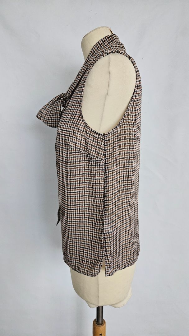 Brown checkered shirt, EUR 38, H&M