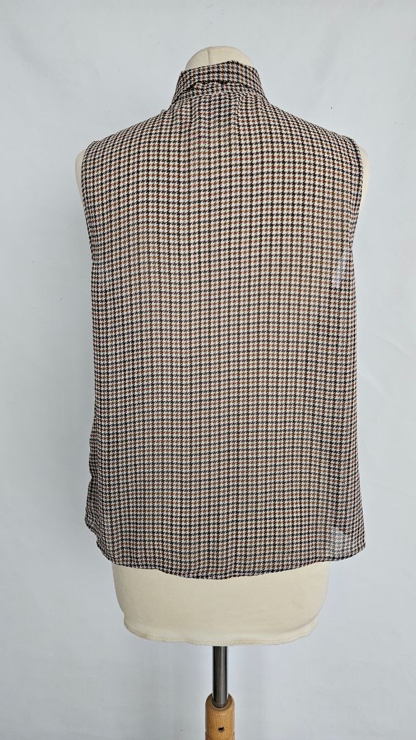 Brown checkered shirt, EUR 38, H&M
