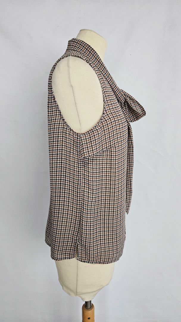 Brown checkered shirt, EUR 38, H&M
