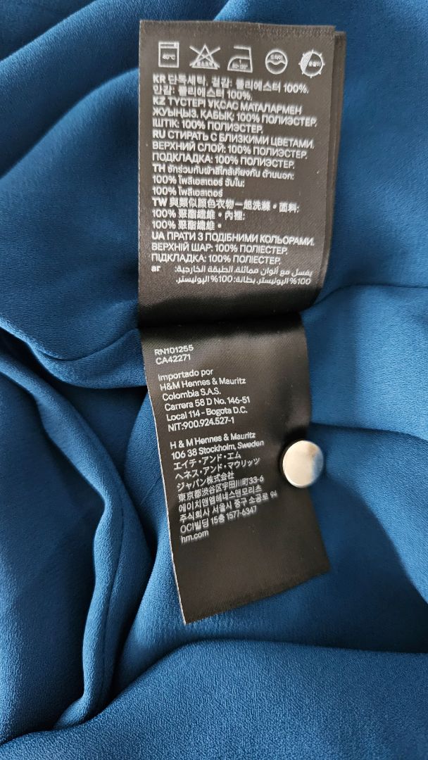 Short dress (unbuttoned), EUR 36, H&M