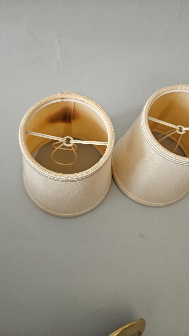 Brass wall light (Vintage 1950s) 2 pcs