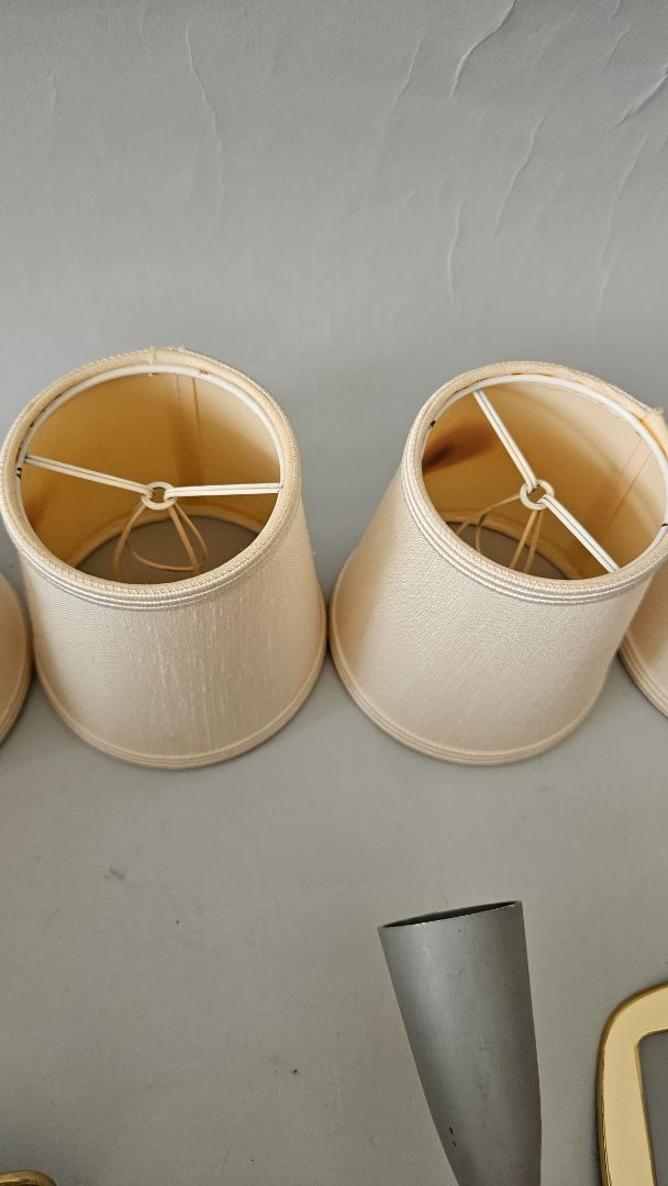 Brass wall light (Vintage 1950s) 2 pcs
