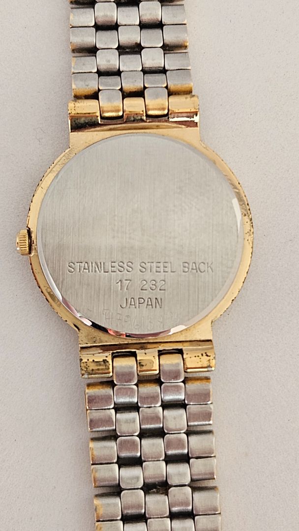 Gold watch with diamonds Vintage, Inex