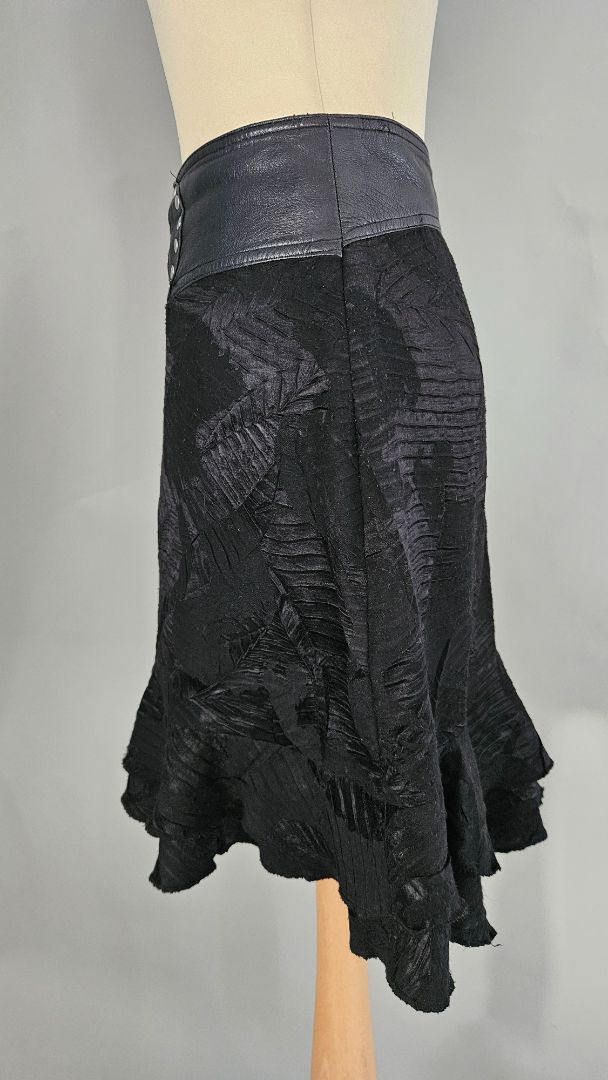 Leather skirt, L, BIRNA