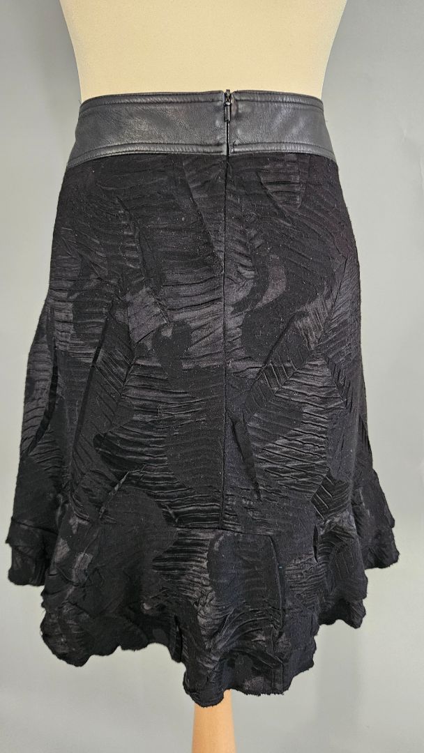 Leather skirt, L, BIRNA
