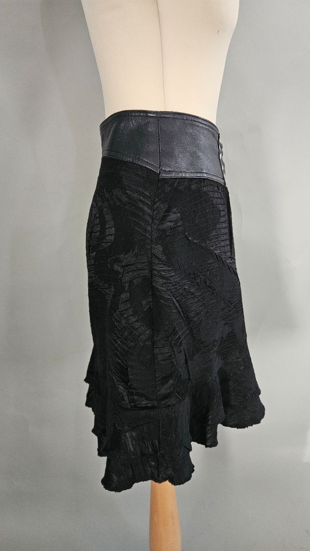 Leather skirt, L, BIRNA