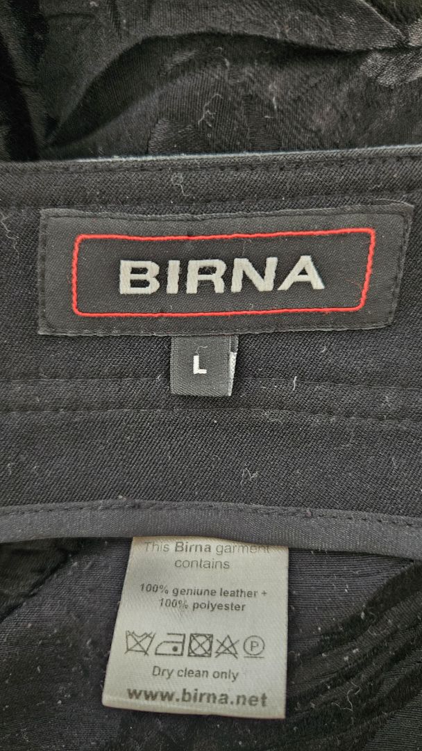Leather skirt, L, BIRNA