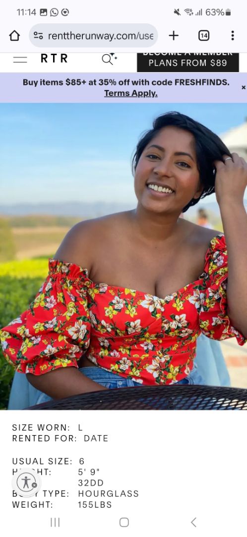 Button-down shirt/top, L, Marissa Webb
