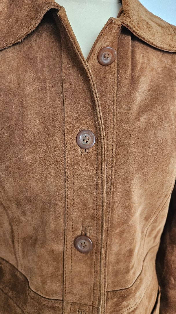 Ell Collection suede jacket (vintage), S, Cubus