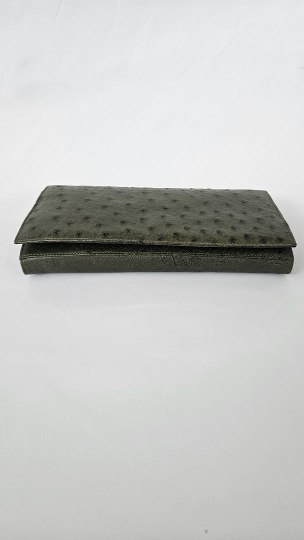 Genuine ostrich leather wallet (unused)