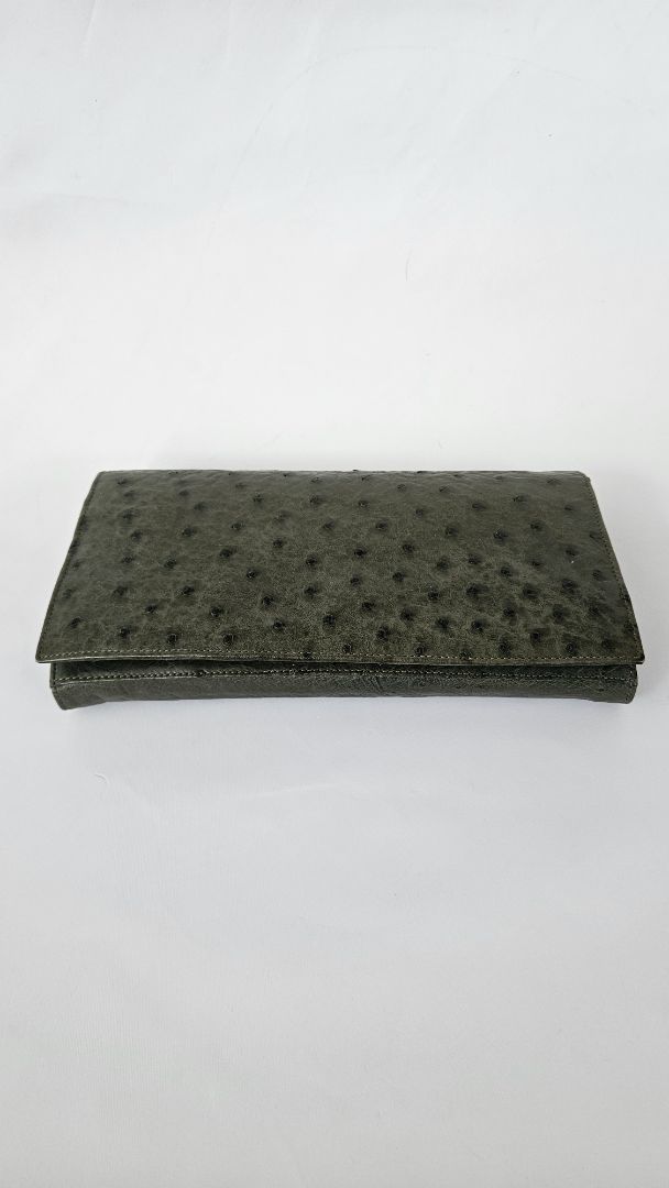 Genuine ostrich leather wallet (unused)