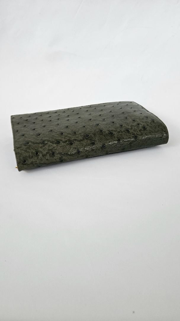 Genuine ostrich leather wallet (unused)