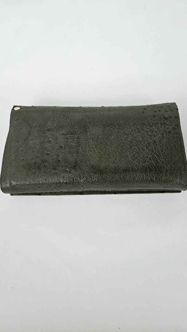 Genuine ostrich leather wallet (unused)