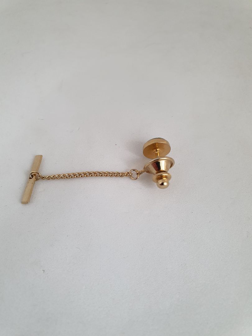 Cufflinks and tie pin (genuine Jade stones), Milt Weiss
