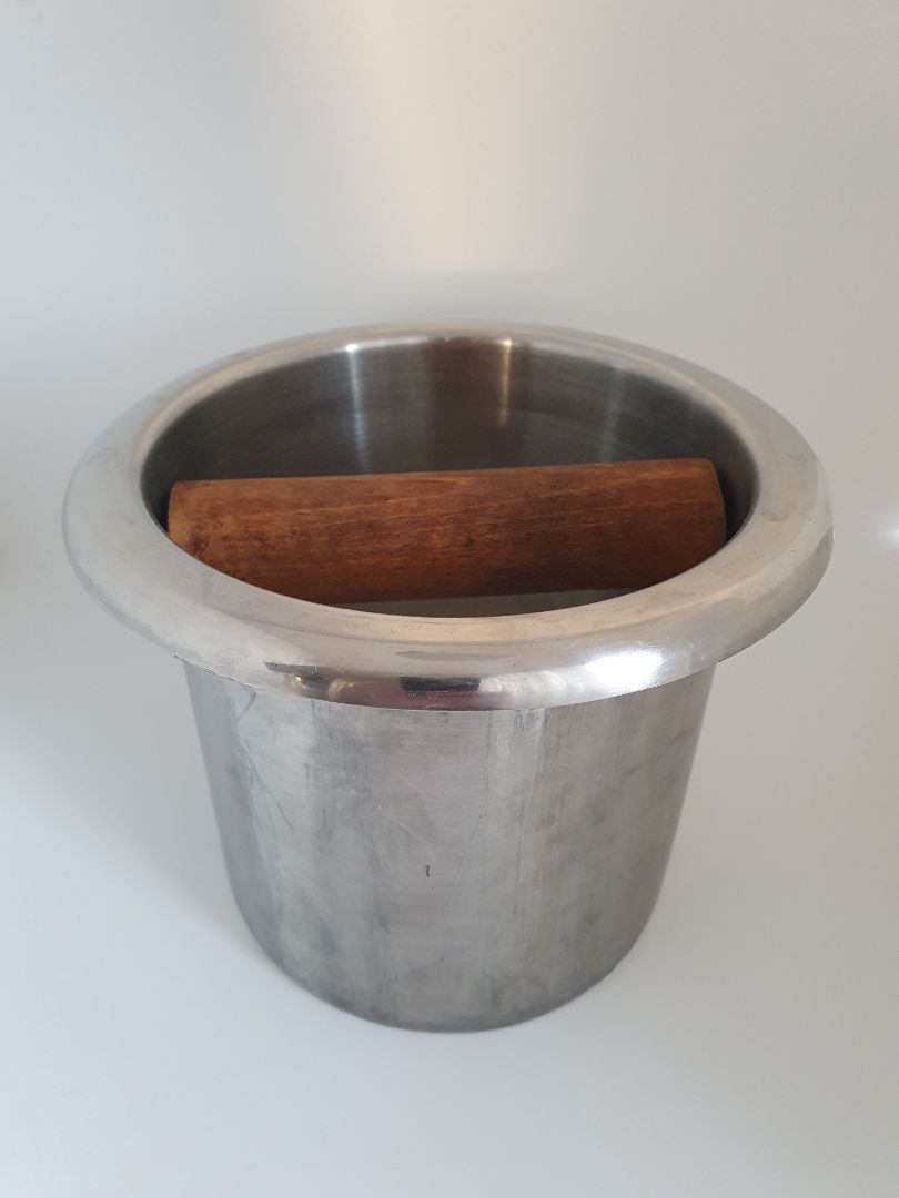 Barista coffee "knock box"
