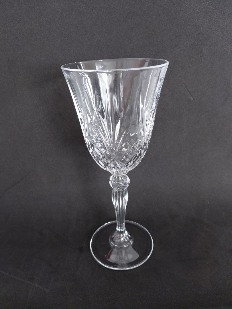 Crystal wine glass
