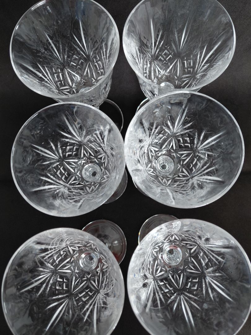 Crystal wine glass