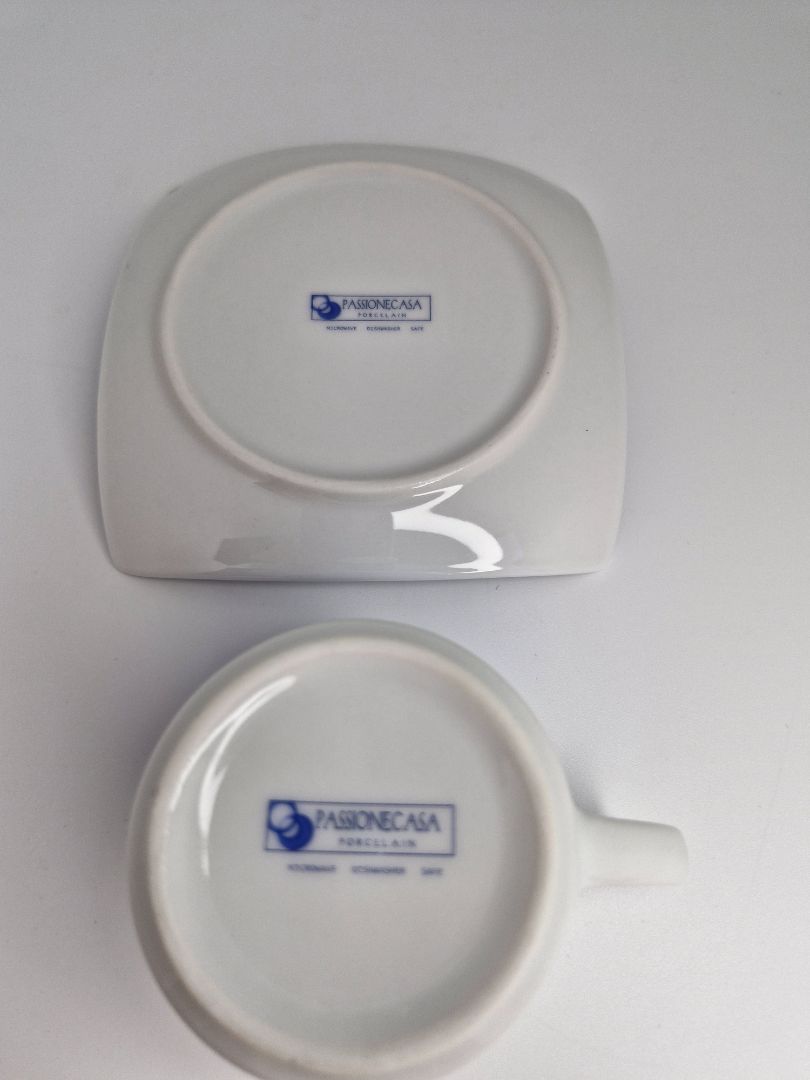 Espresso cup with saucer, Passionecasa Porcelain