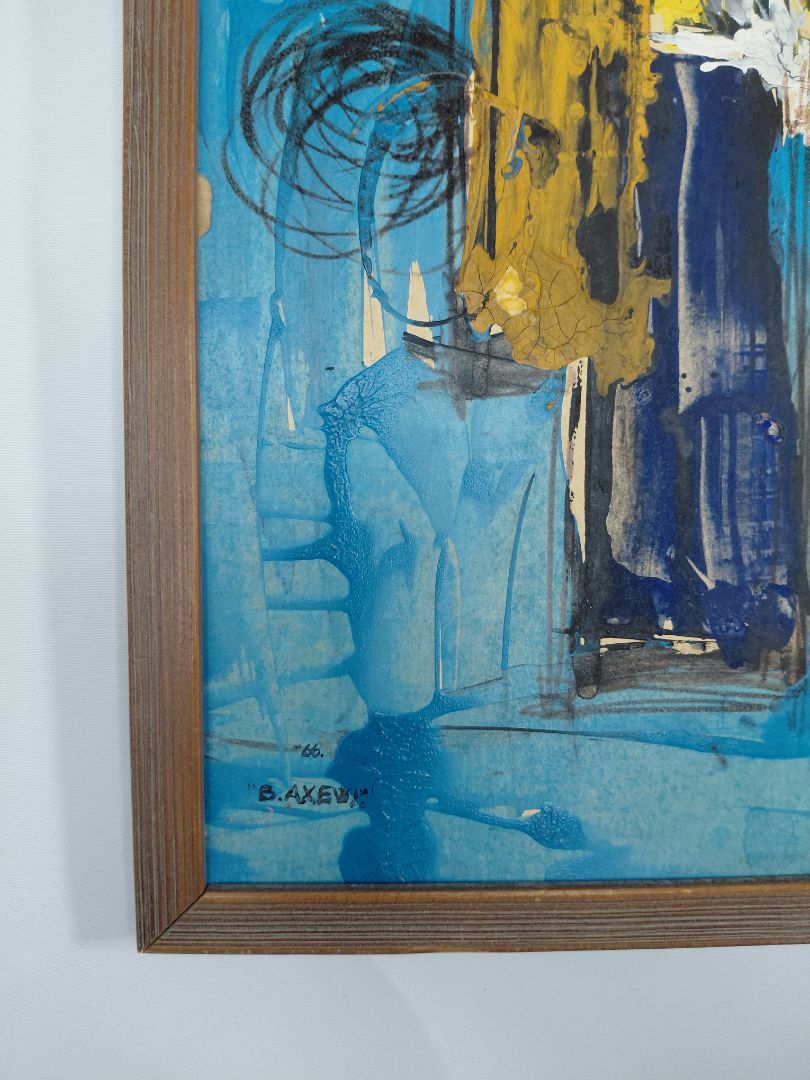 Málverk abstract, B. Axew