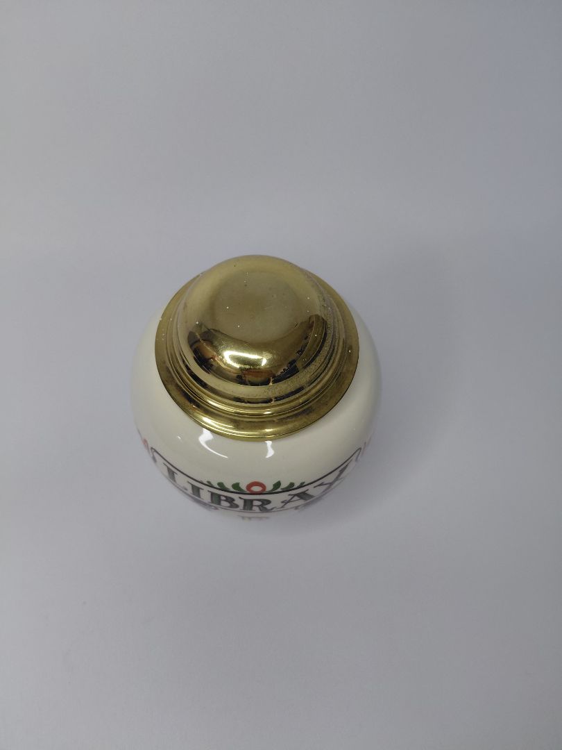 Vintage apóteks postulíns krukka (1960s), Zenith Gouda Ao 1749