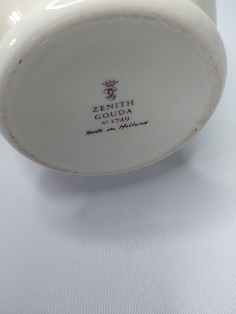 Vintage apóteks postulíns krukka (1960s), Zenith Gouda Ao 1749