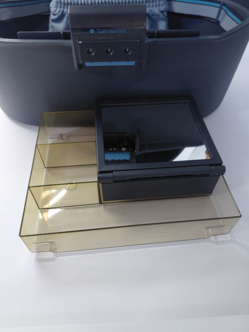 Vintage "Bjútí box" / Snyrtibox með talnalás (1990s), Samsonite
