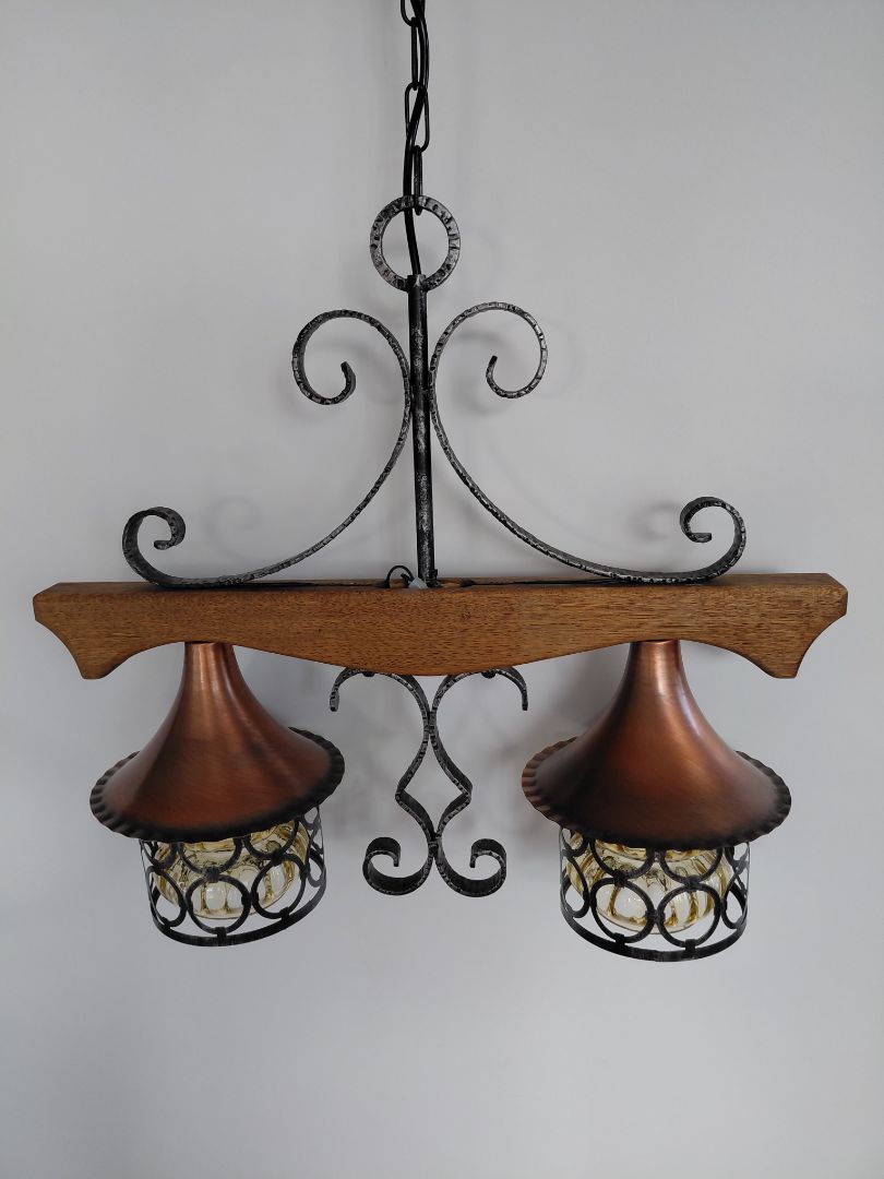 Vintage copper ceiling light (50+ years old)
