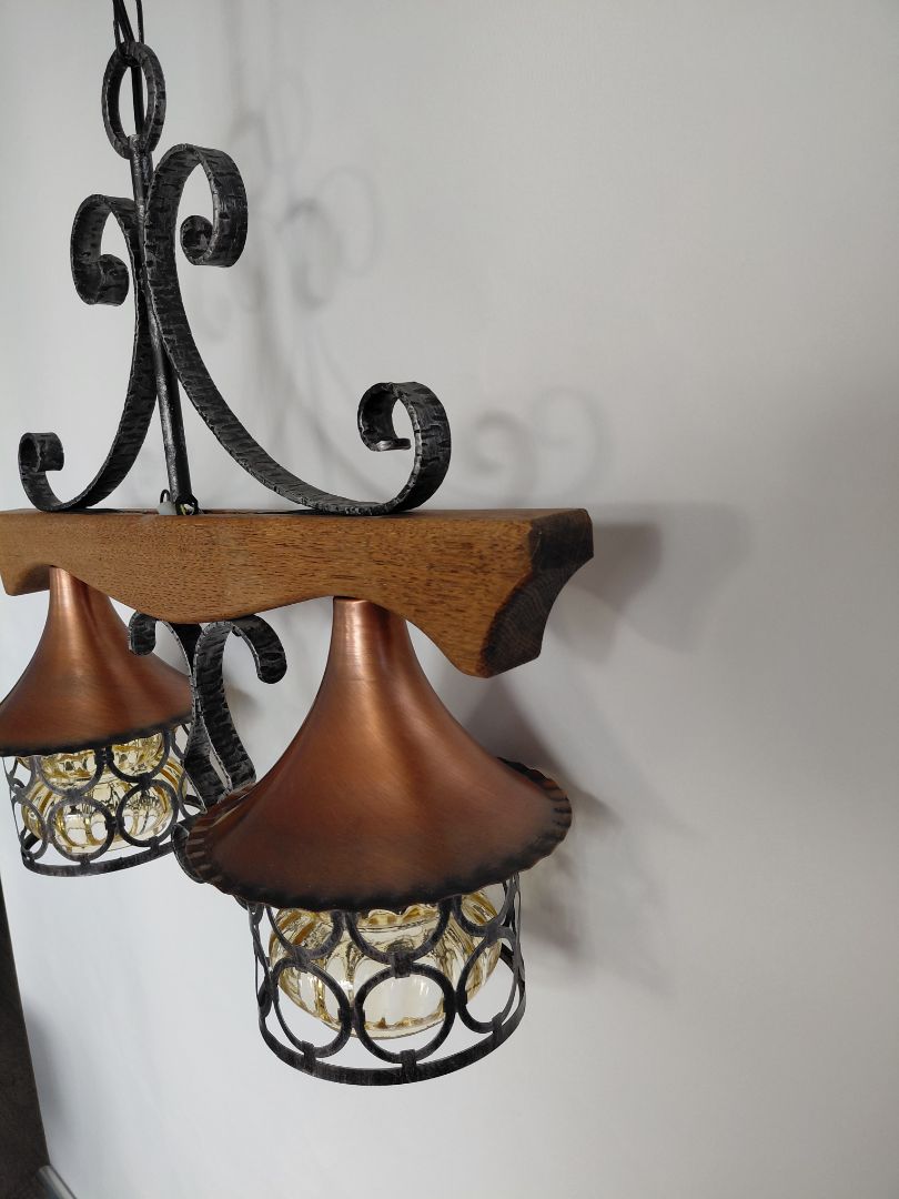 Vintage copper ceiling light (50+ years old)