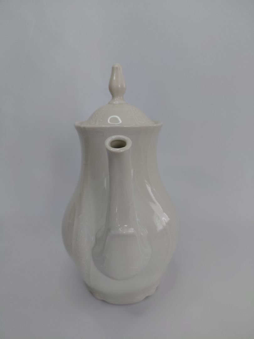 Postulíns kaffikanna 1L, Bernadotte porcelaine fine de boheme