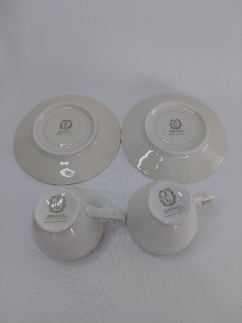 Kaffibolli með undirskál, Bernadotte porcelaine fine de boheme