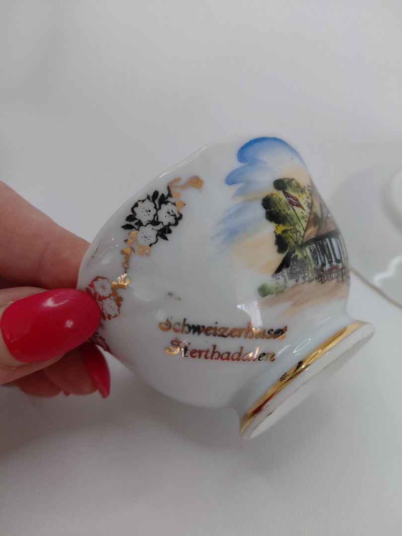 Espresso bolli með undirskál Schweizerdalen Herbadalen