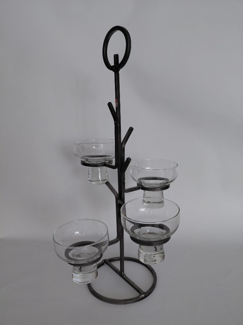Vintage 4-arm candlestick (1970s), Harlyk Denmark