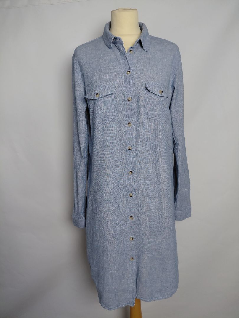 Long shirt (cotton & linen blend), EUR 42, Dorothy Perkins