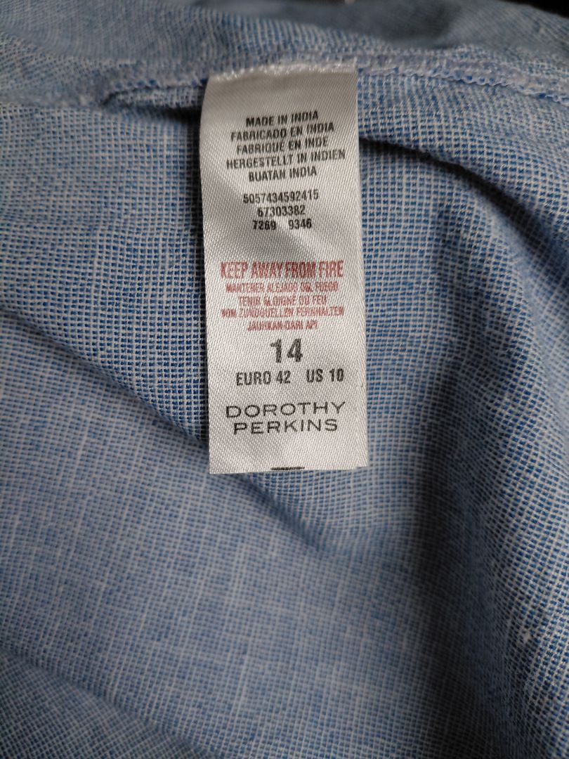 Long shirt (cotton & linen blend), EUR 42, Dorothy Perkins