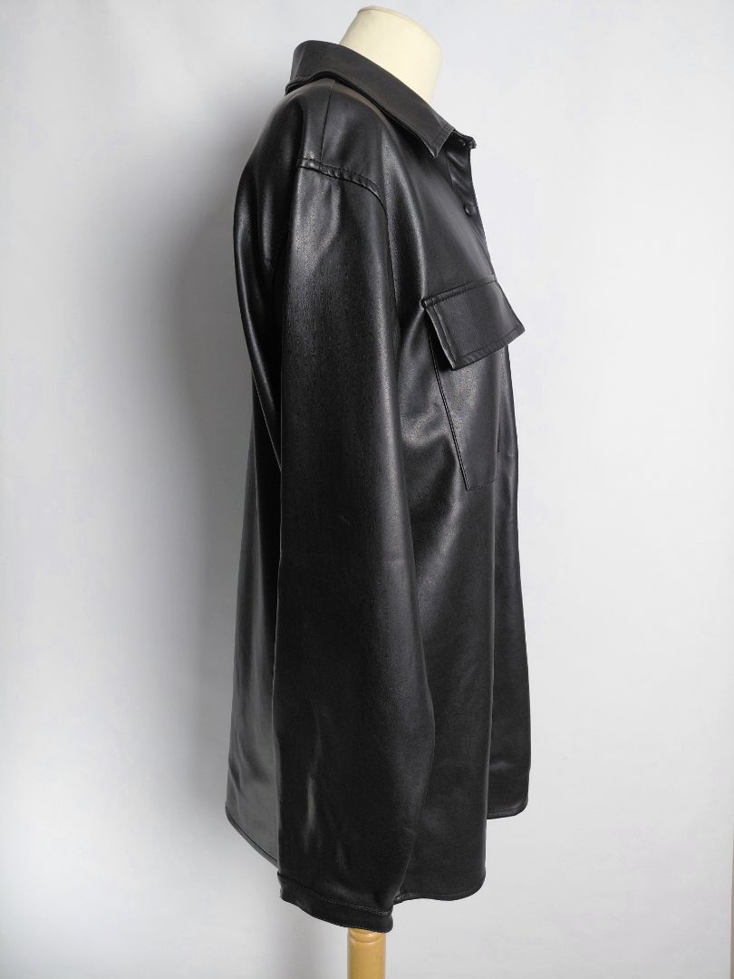 Pleather oversized shirt, EUR 40, Vila