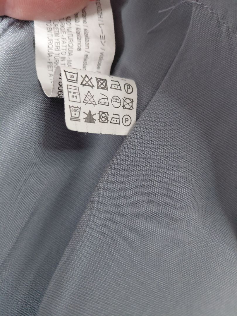 Víðar buxur í beinu sniði, M, Zara
