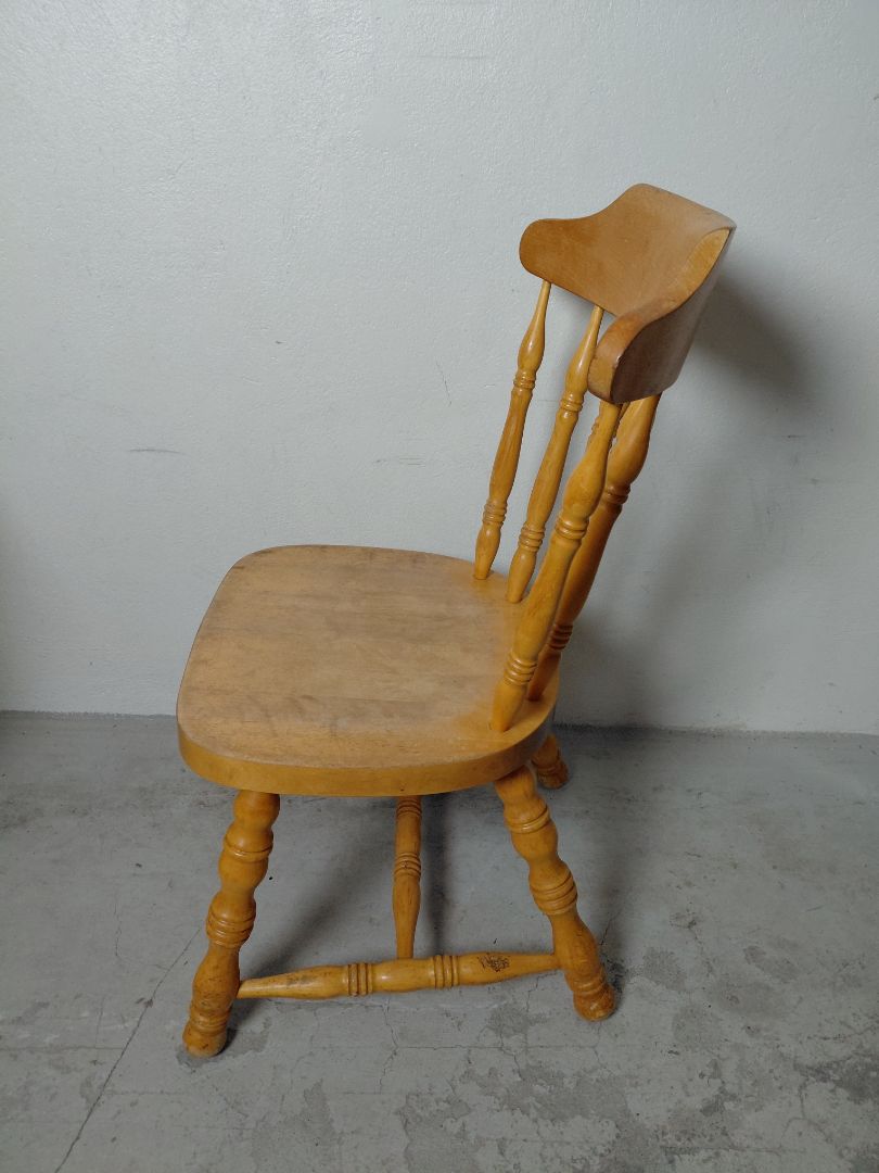 Vintage (1960s) "Nesto Y9" chair made of solid pine, Nässjö Stolfabrik