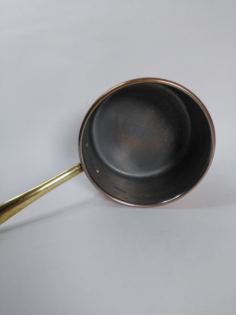 Vintage (fyrir 1990) kopar pottur, sósu pottur, Copral made in Portugal