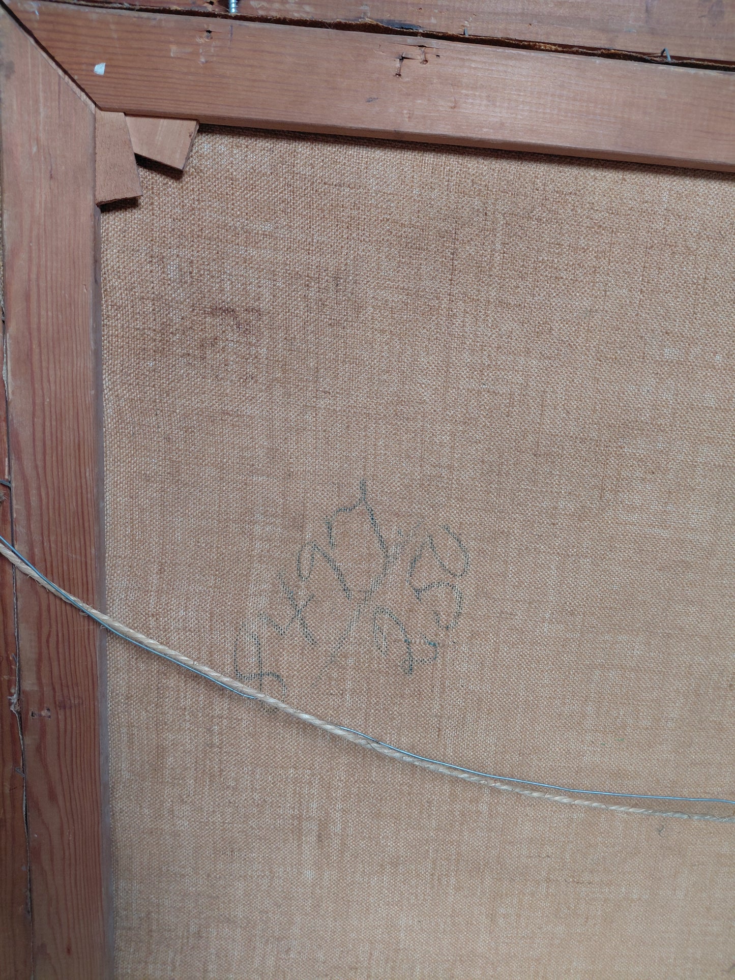 Vintage olímálverk "Pride of Capture", Eli Andersen