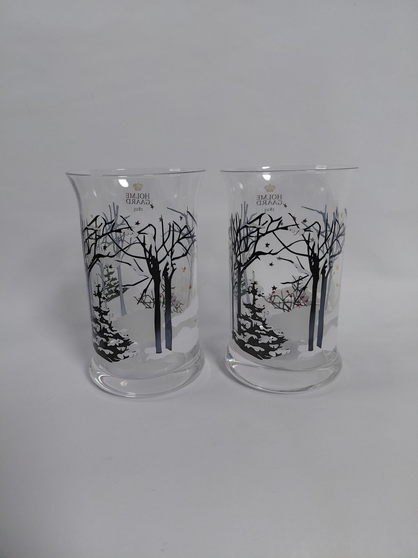 Jóla glös 2 stk (ónotuð) design by Jetta Frölich 2016, Holmegaard