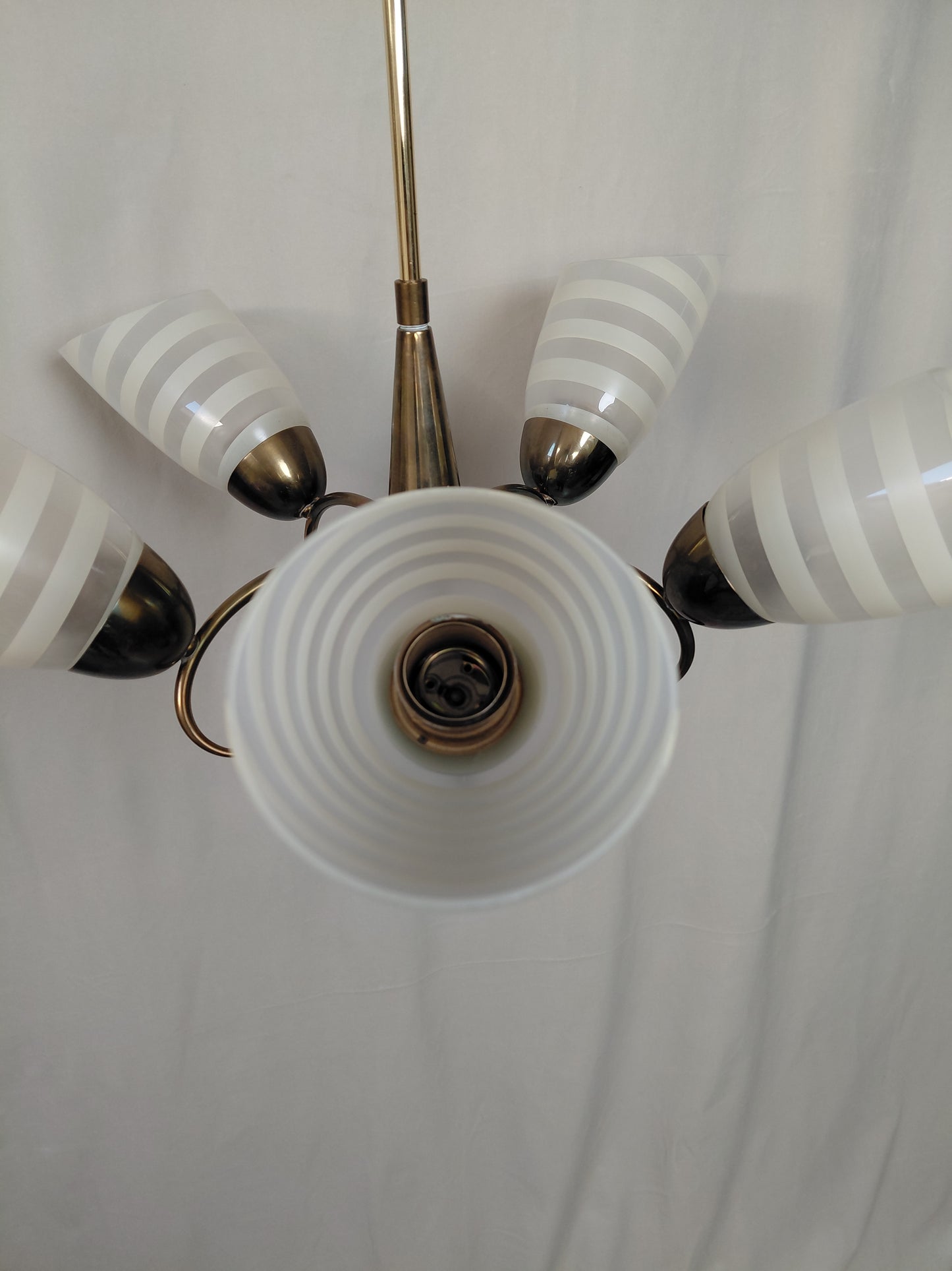 Retro ljósakróna 5 arma (1950s)