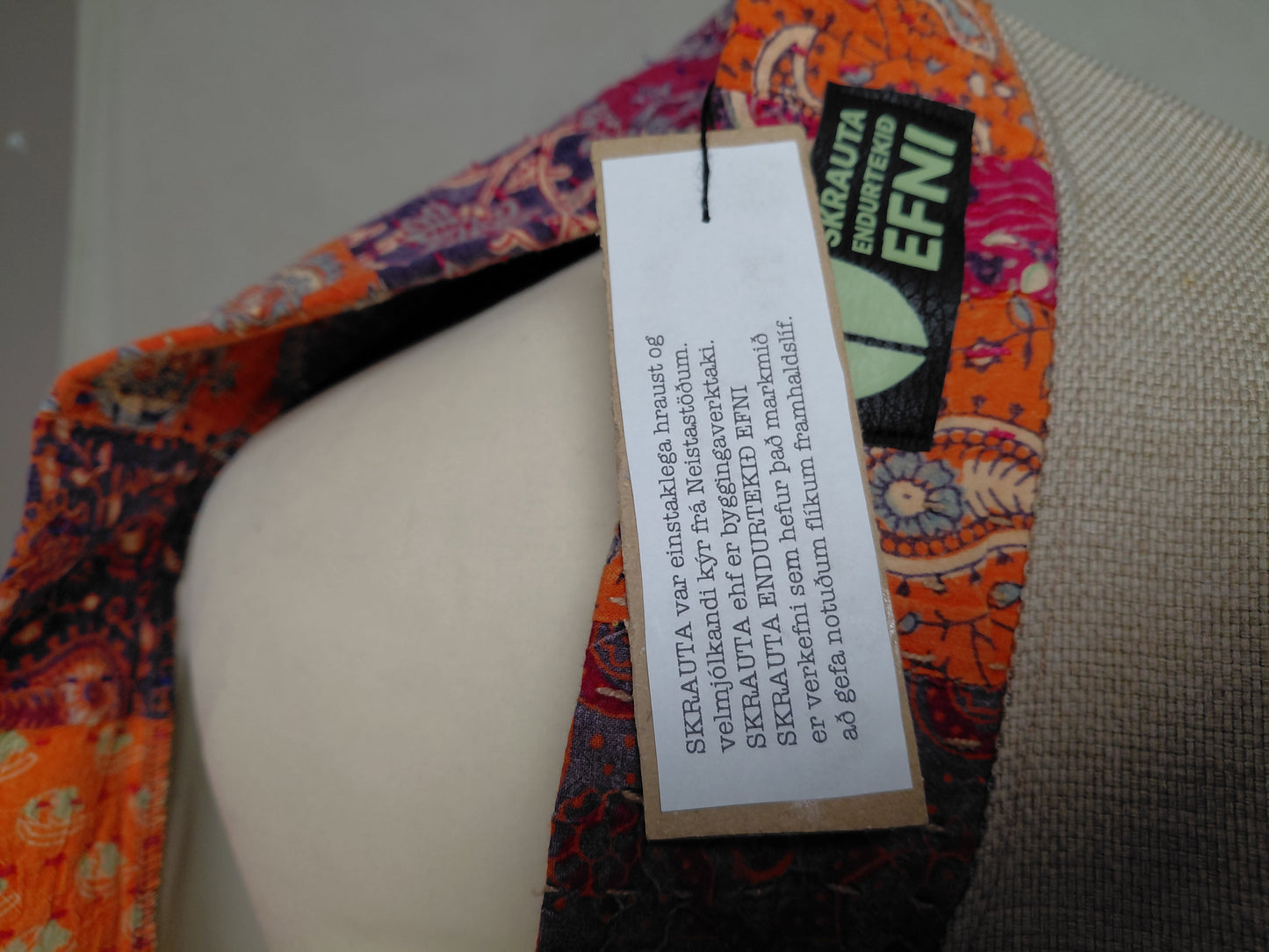 Kimono jakki, One size, Skrauta, endurtekið efni