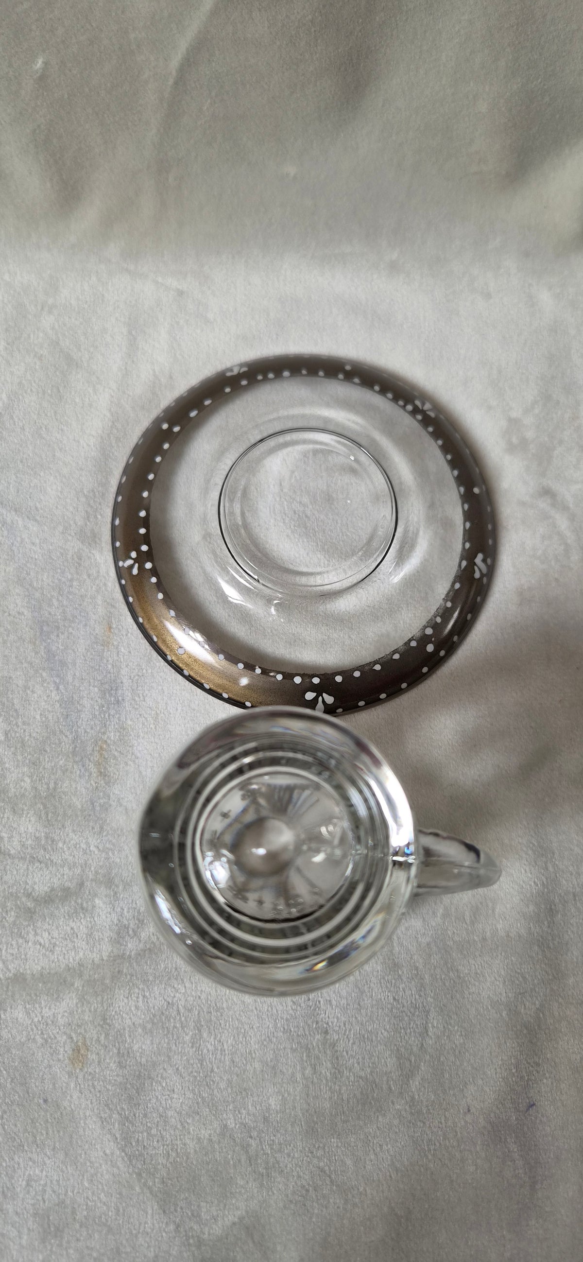 Handmáluð sýrlensk espresso/kaffiglös, ónotuð