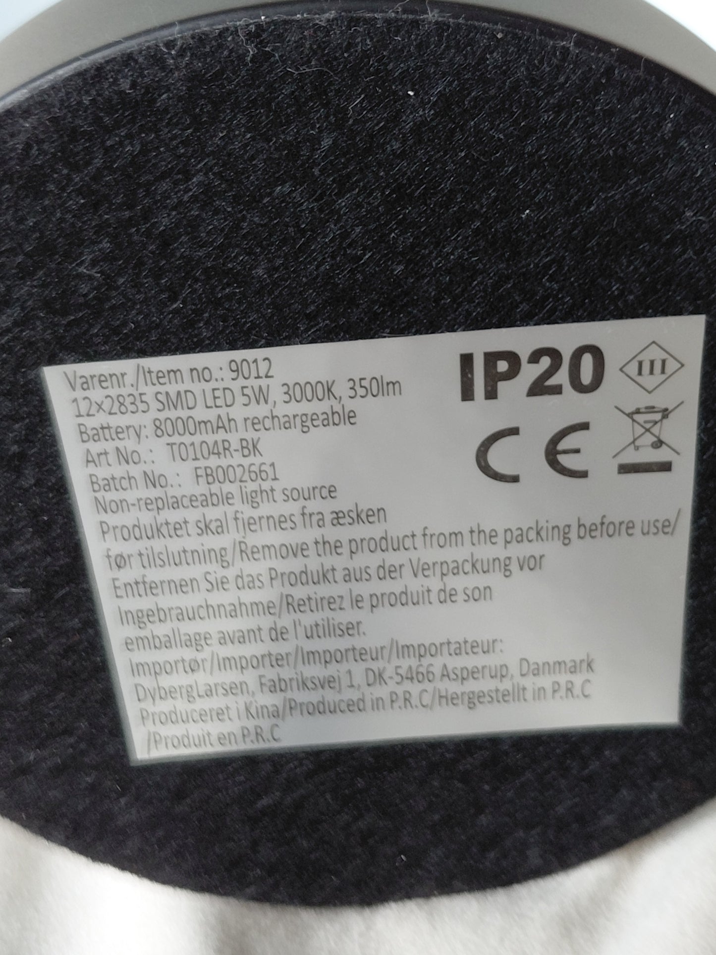 Stockholm LED Portable lampi, DybergLarsen