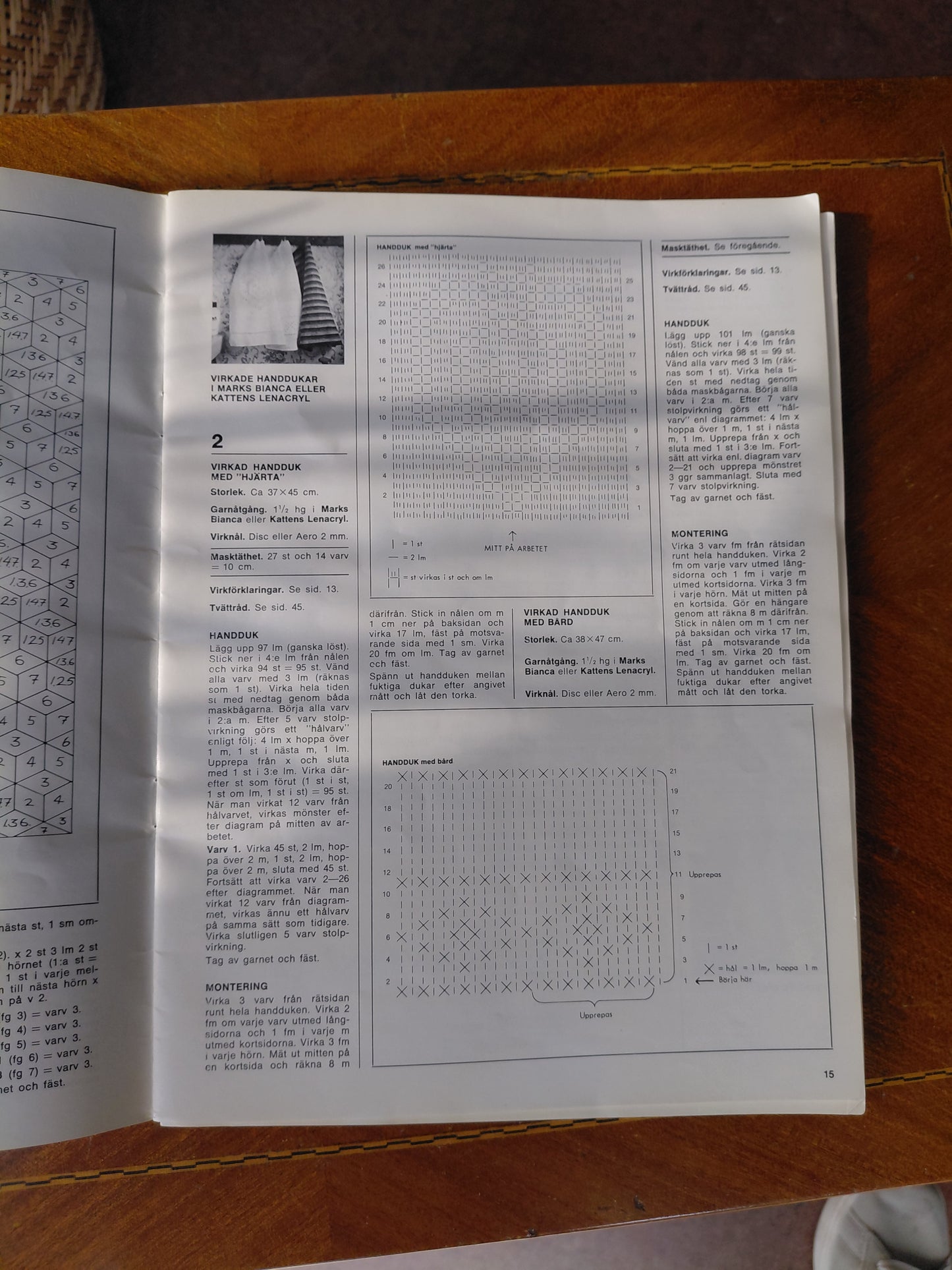 Hekluppskriftir Sticka Virka SY/nr 70 (1975), Marks