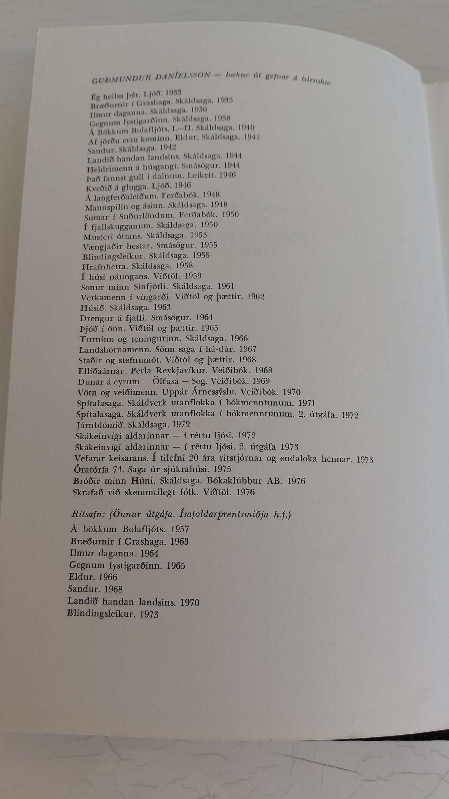 Skrafað við skemmtilegt fólk (1976), Guðmundur Daníelsson